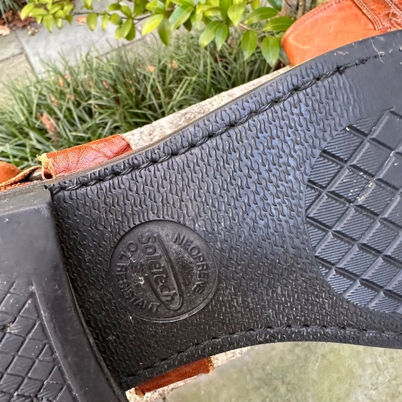 Frye Vintage Harness Men's Redwood Pebble Rust Brown Boots - Picture 9 of 12